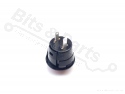 Drukcontact snap-in 20mm rond rood 125VAC/3A 